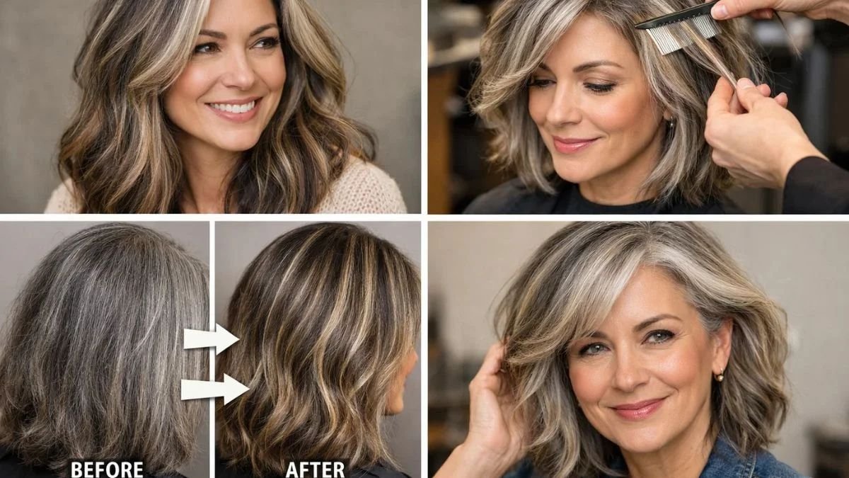 Goodbye hair dyes : the new trend that covers grey hair and helps you look younger