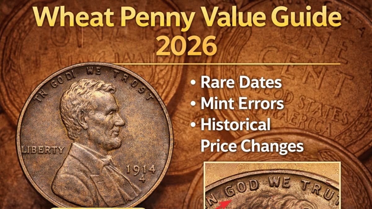 Wheat Penny Value Guide 2026: Rare Dates, Mint Errors and Historical Price Changes