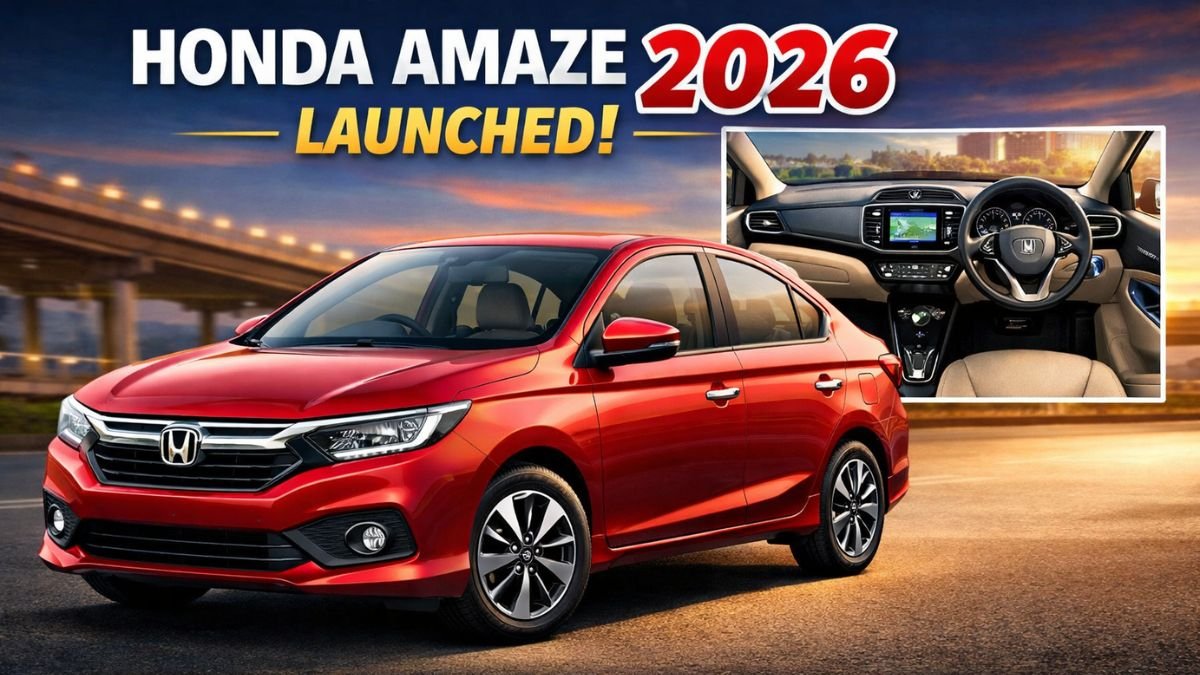 Honda Amaze 2026 Launched Stylish Sedan with Premium Interior, Features, Great Mileage and Price Details