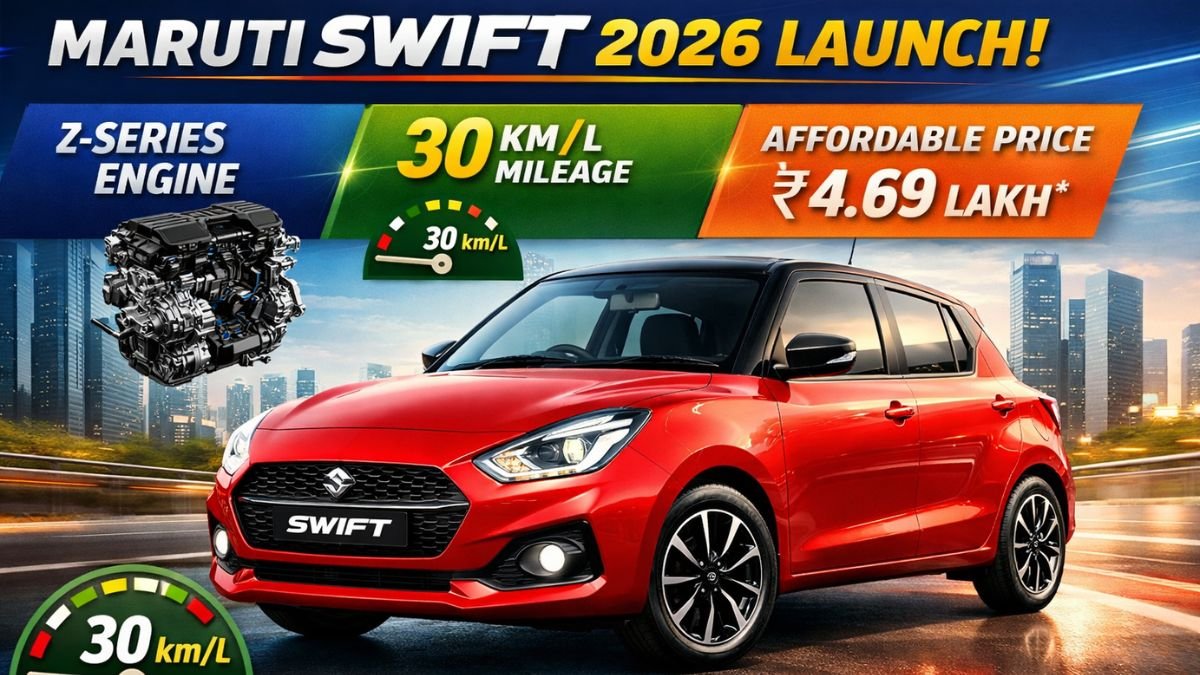 Maruti Swift 2026 Launch: Z-Series Engine, 30 km/l Mileage, Affordable Price ₹4.69 Lakh
