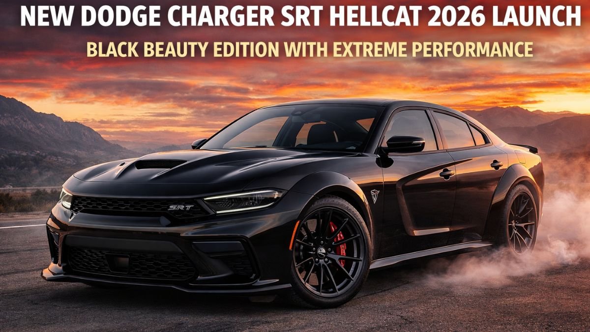 New Dodge Charger SRT Hellcat 2026 Launch Black Beauty Edition with Extreme Performance