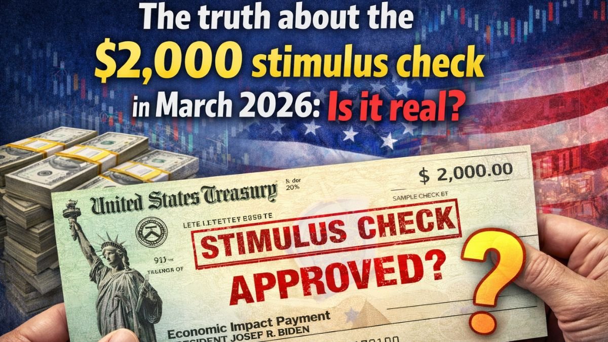 The truth about the $2,000 stimulus check in March 2026 Is it real