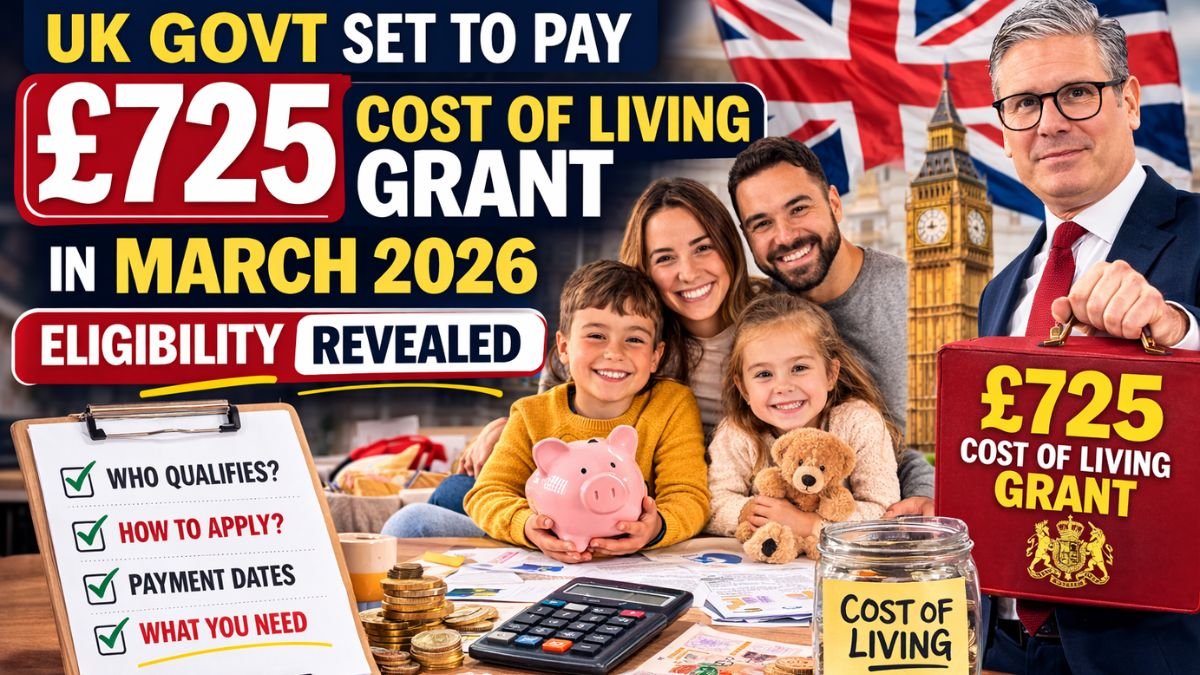 UK Govt Set to Pay £725 Cost of Living Grant in March 2026 – Eligibility Revealed