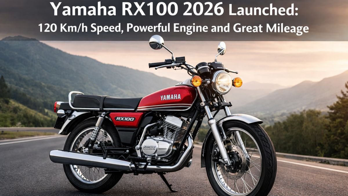 Yamaha RX100 2026 Launched: 120 Km/h Speed, Powerful Engine and Great Mileage